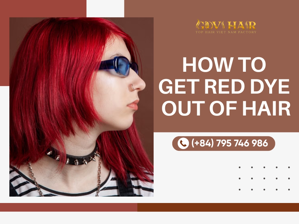 how to get red dye out of hair