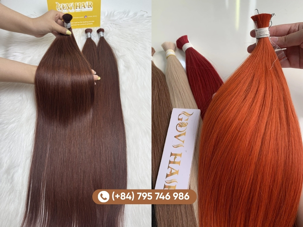 Braiding hair extensions are available in a wide range of colors