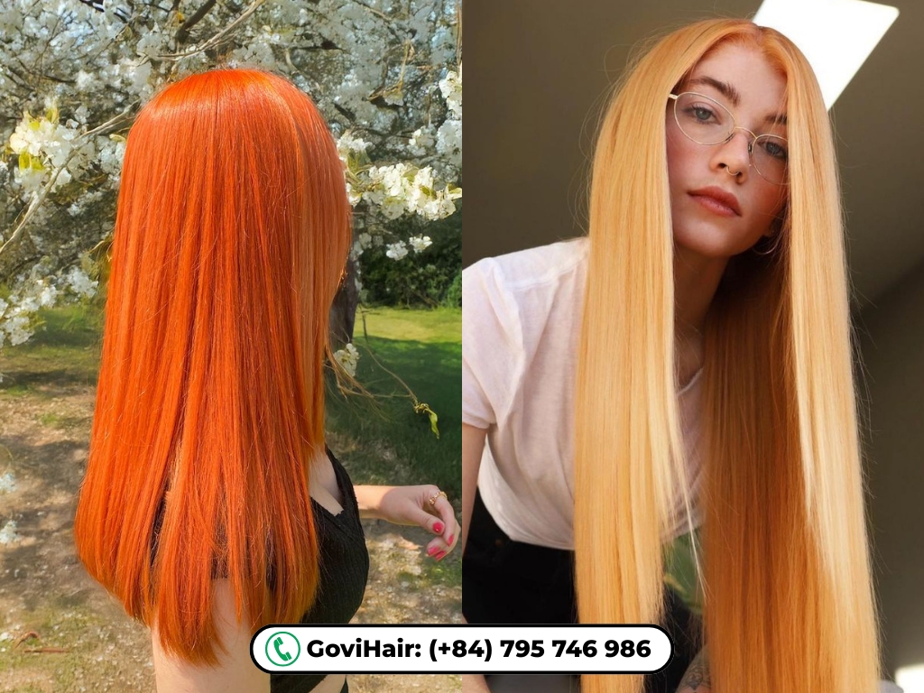 What Color Cancels Out Purple? Complete Guide to Neutralizing Purple Tones 3 Orange and Golden tone hair