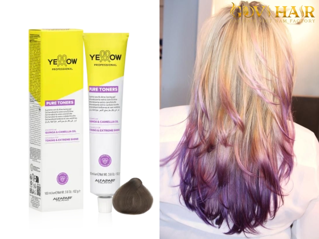 What Color Cancels Out Purple? Complete Guide to Neutralizing Purple Tones 4 Yellow toner can cancel purple out blonde hair
