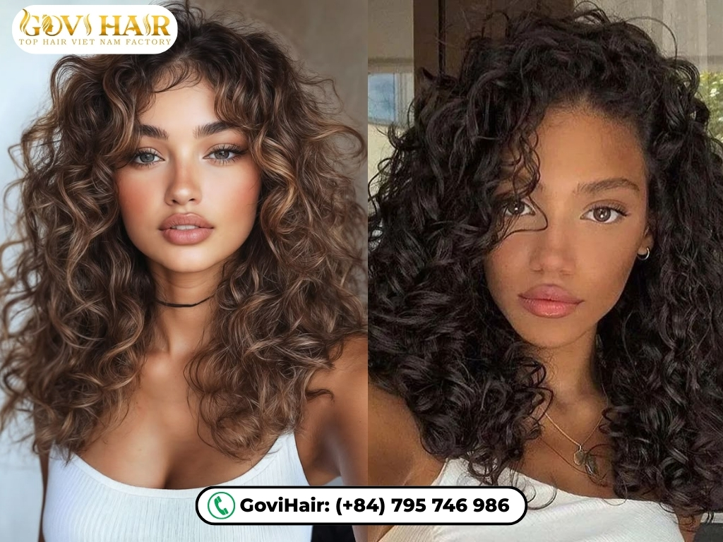 Bold curls with 19 inch hair