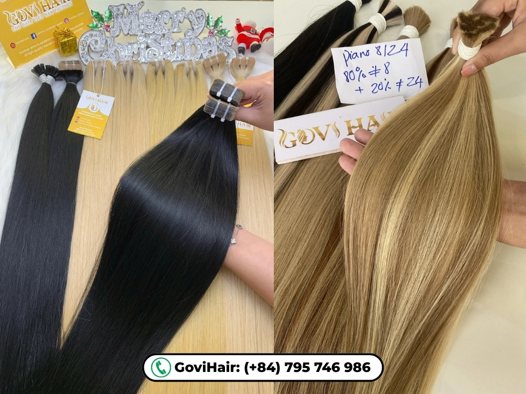 Virgin and raw human hair extensions at GoviHair