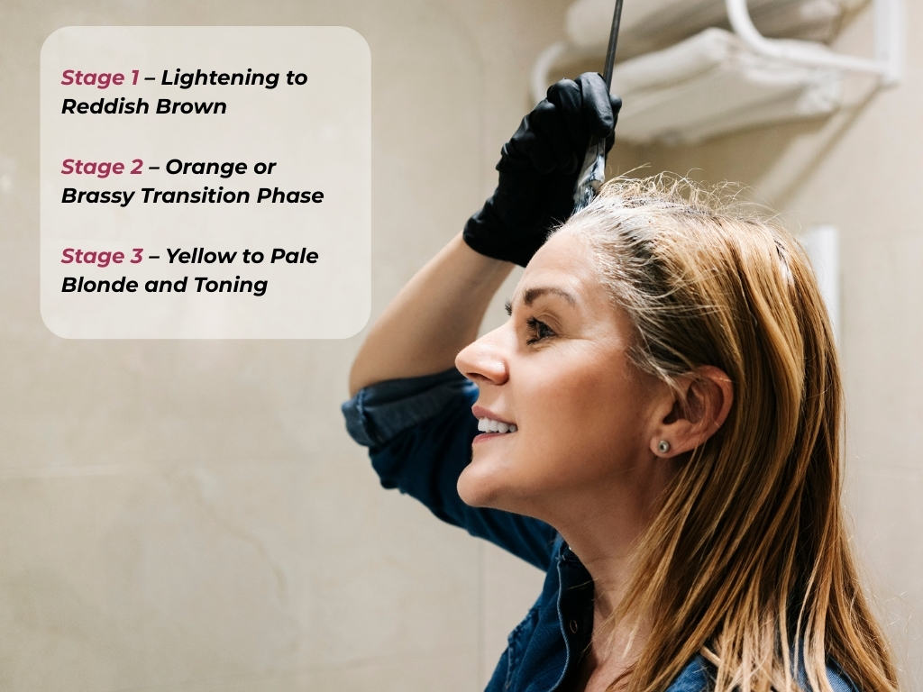 Black To Blonde Hair Stages