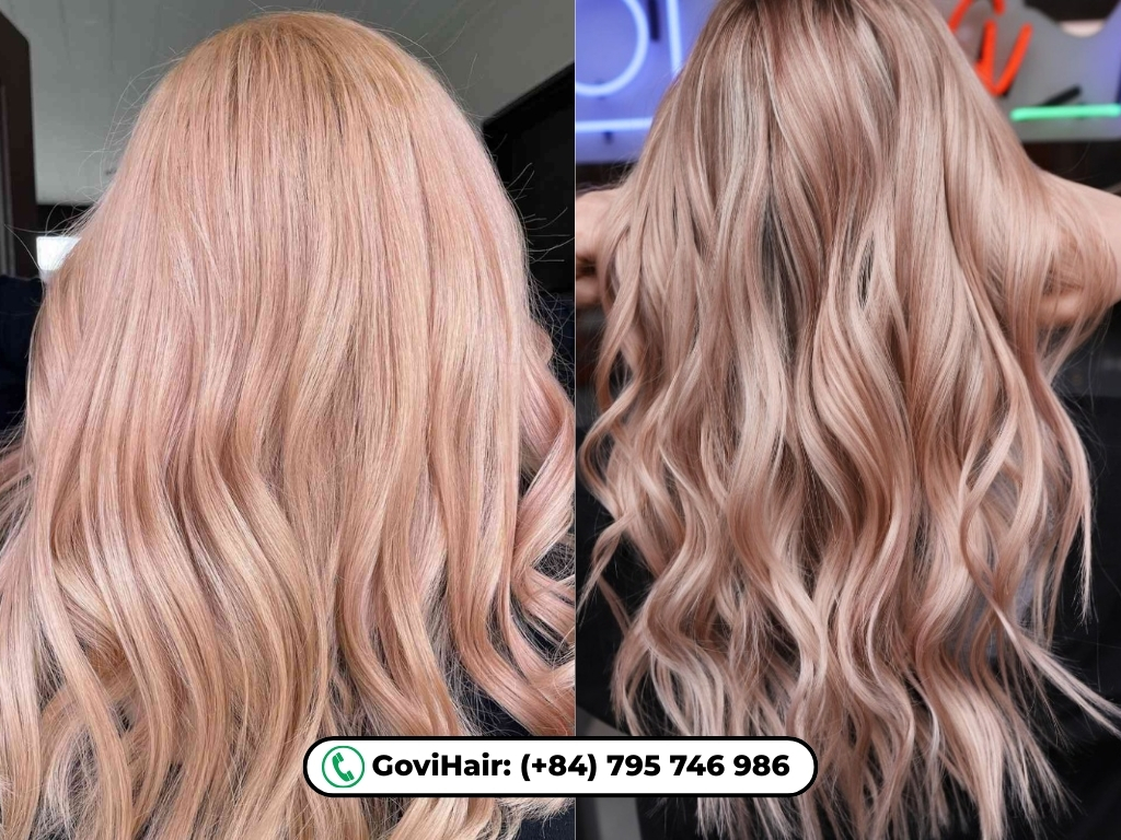 Rose gold blonde