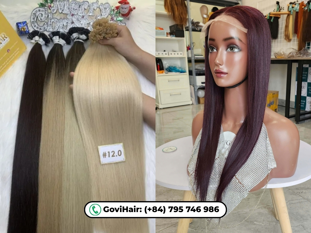 Bone straight hair at GoviHair