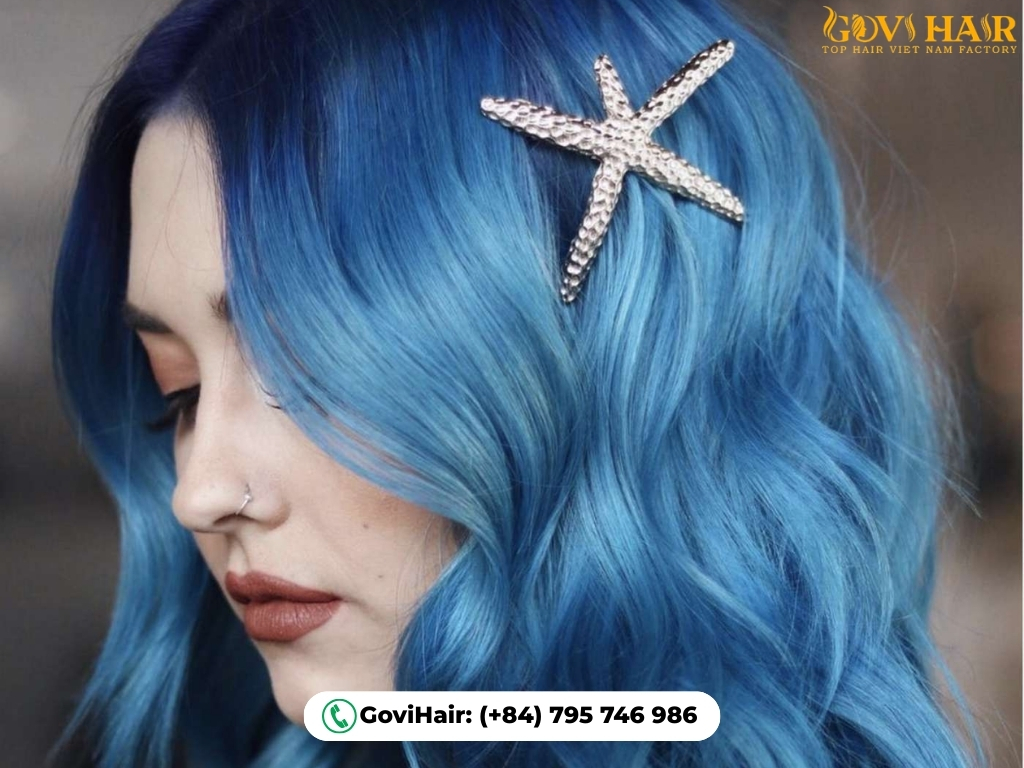 Bright Navy Blue Hair Color 