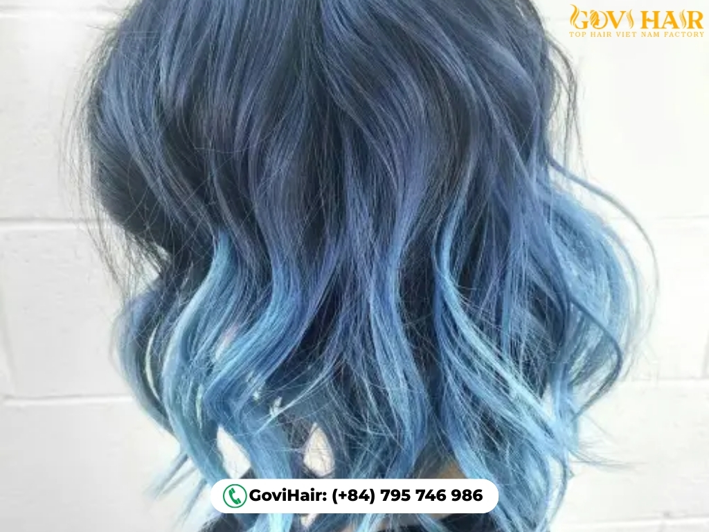 Dark and Light Blue Blend combines navy and lighter blue 