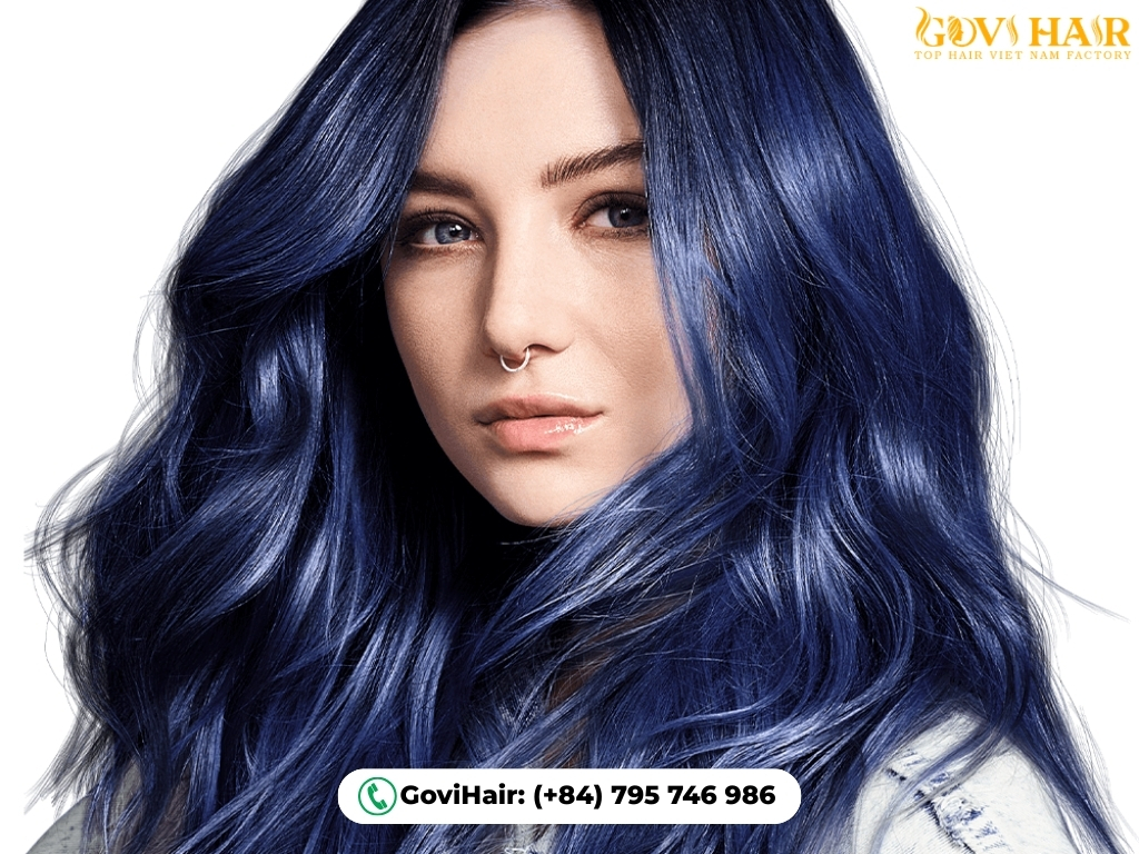 Dark Blue with Faded Electric Tones creates edgy contrast