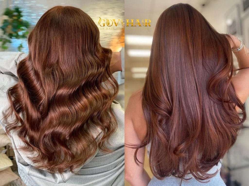 Copper Brown Radiance is the golden-hour hair