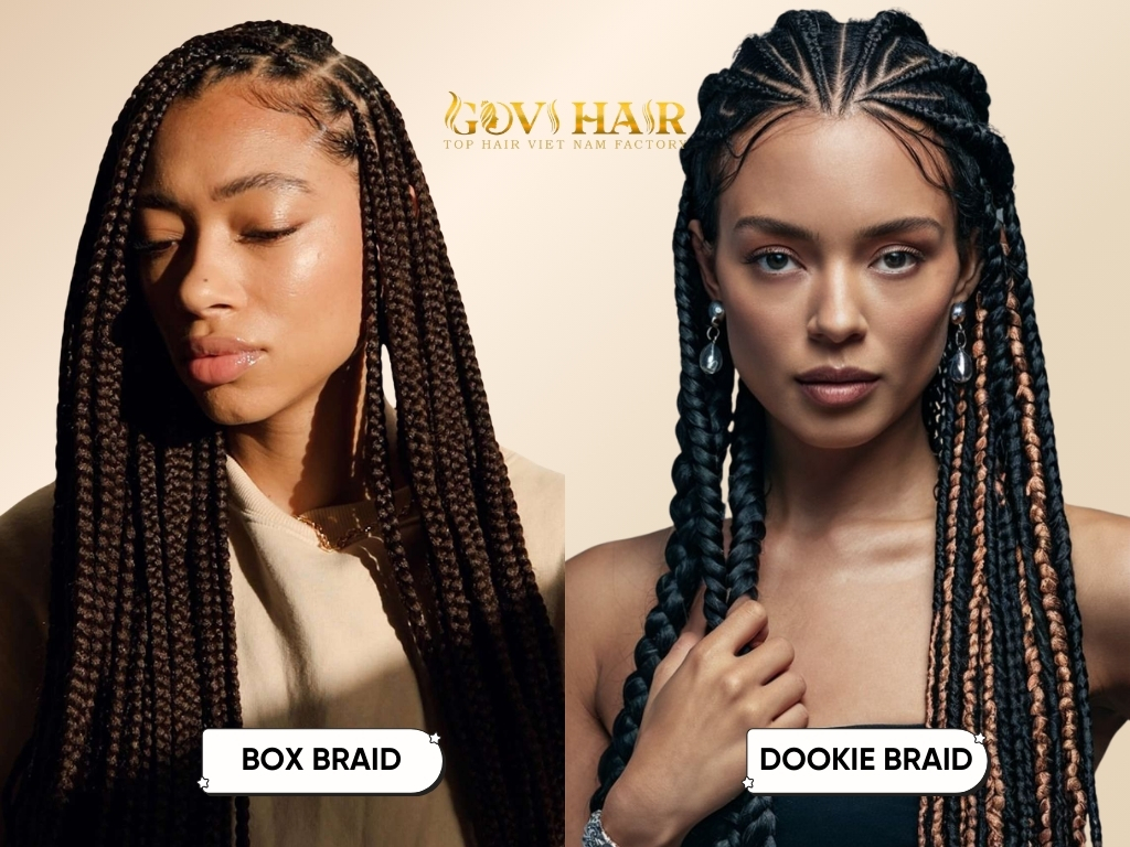 A typical installation for medium box braids can take 6–8 hours