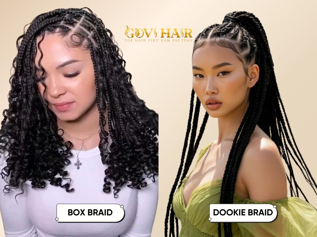 Dookie braids and box braid have different Tension and Scalp Comfort