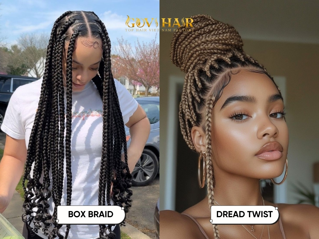 Dread twists are generally faster to install