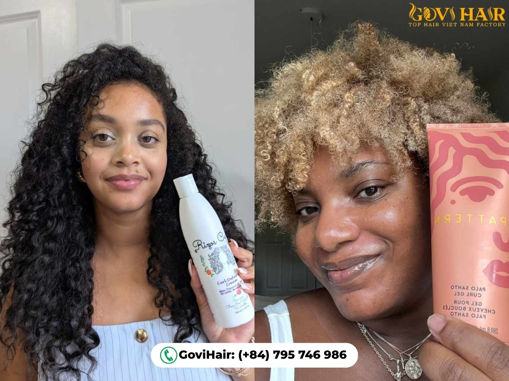 Essential products for soft defined hair coils