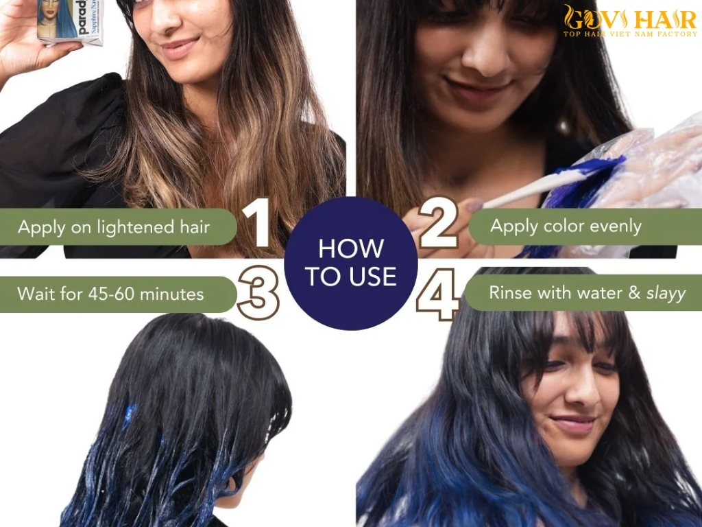 Getting Navy Blue Hair, Lighten, Dye, Seal for Vibrancy