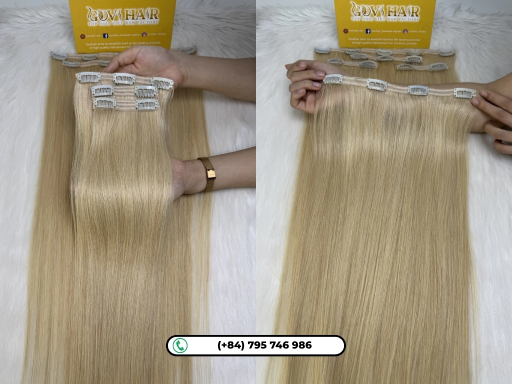 Can You Sleep With Clip In Hair Extensions? The Honest Truth 5 GOVIHAIR 100% Vietnamese human hair extensions