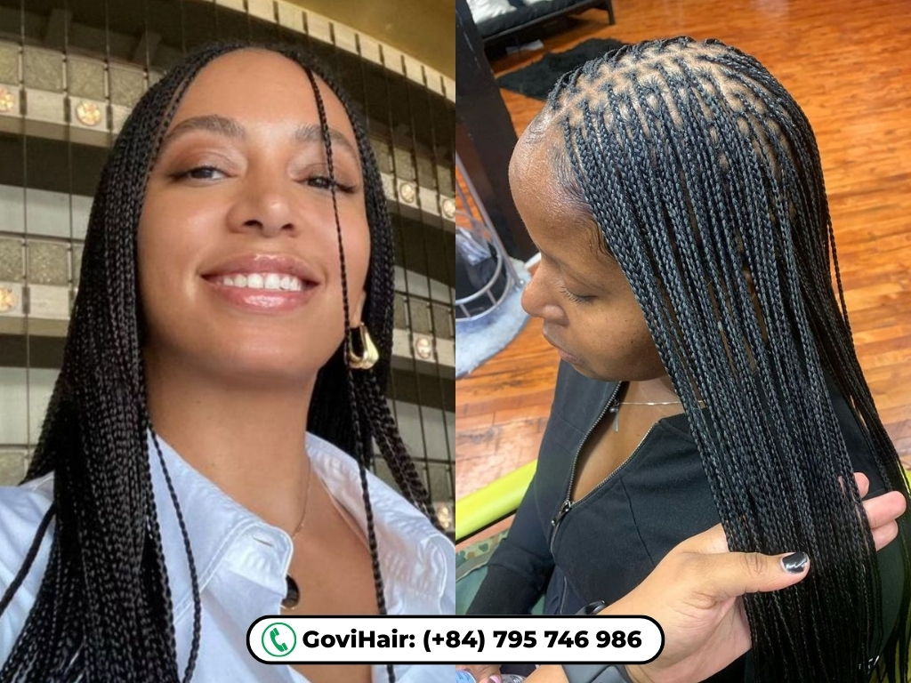 Micro knotless braids