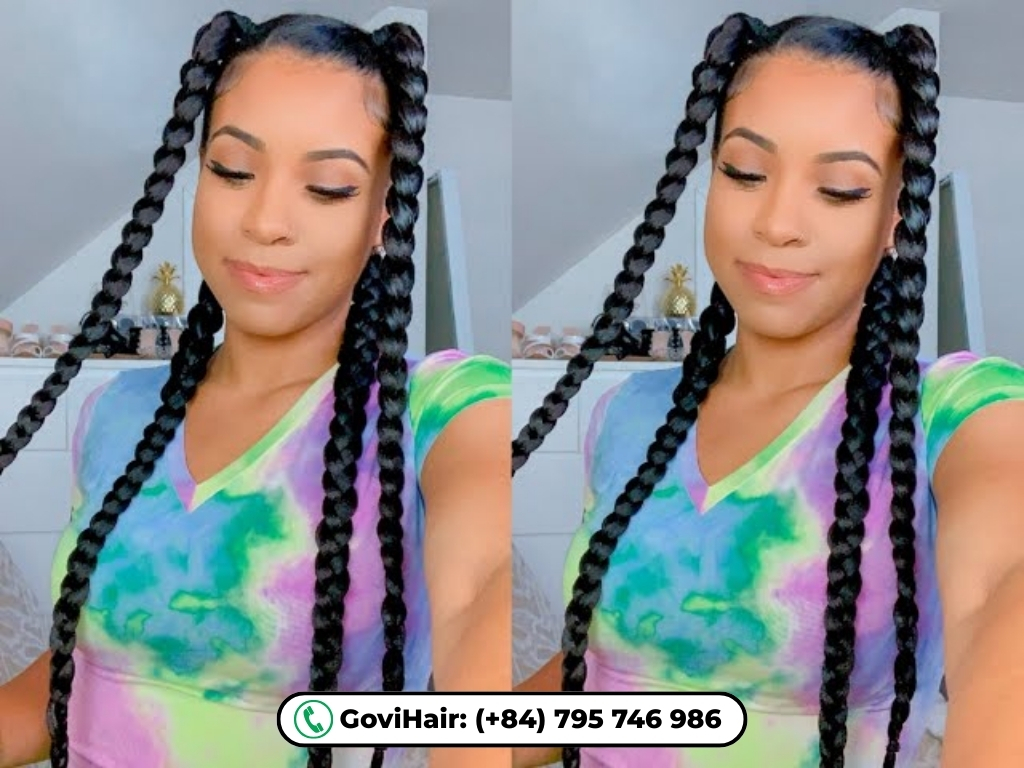 Jumbo knotless braids