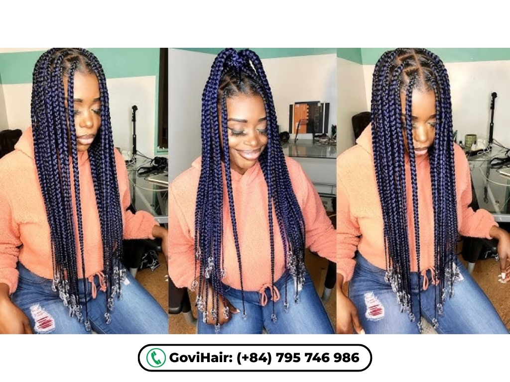 Jumbo knotless braids