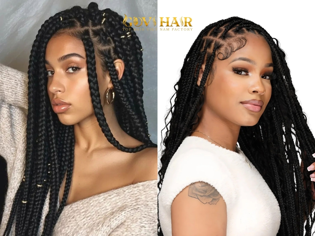 Jumbo knotless braids deliver both impact and comfort