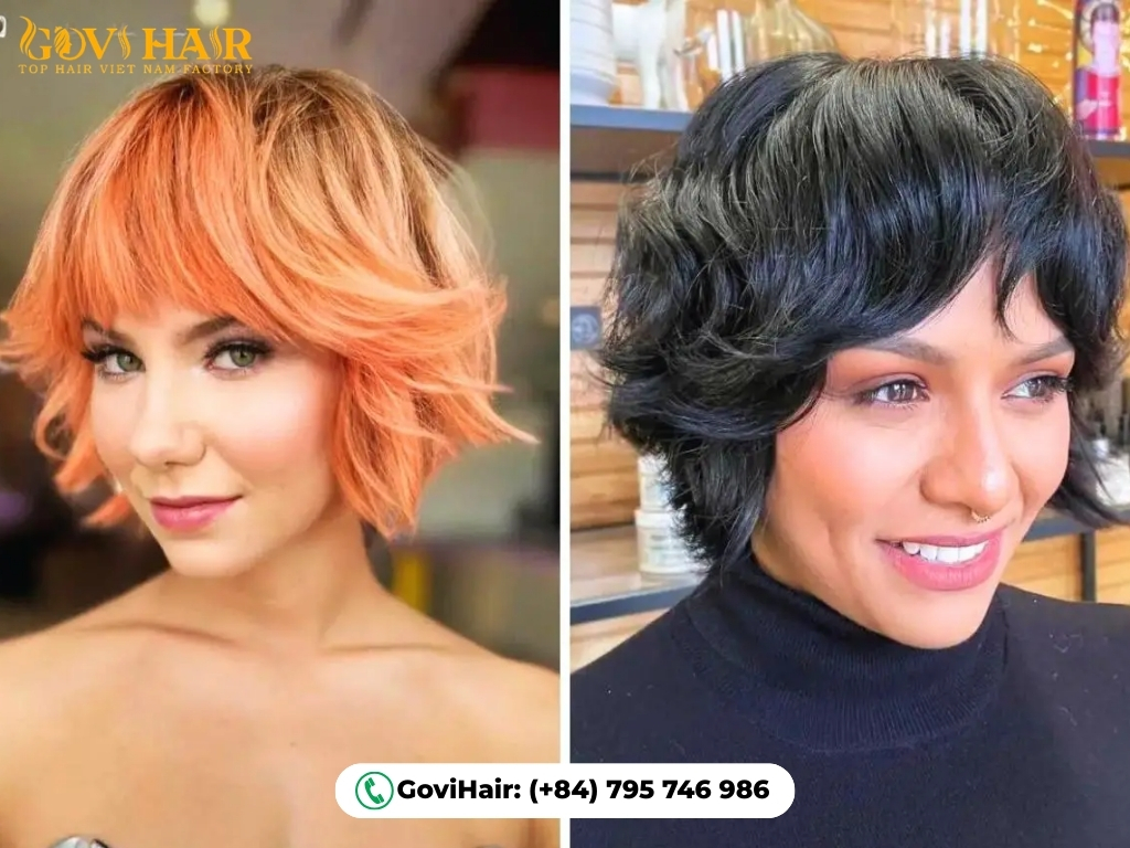 Light layers create a gentle, modern pixie