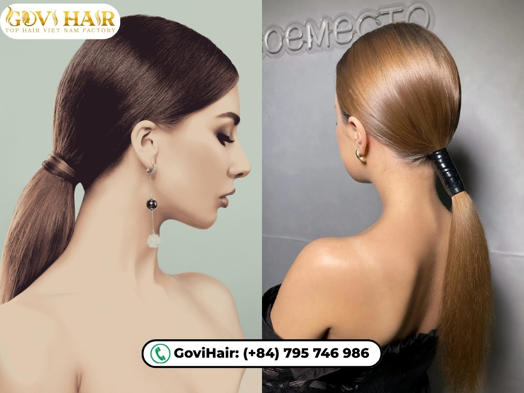 19 inch low ponytail