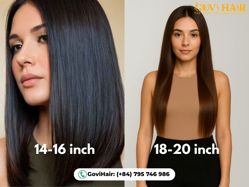 Medium weaves (14–20 inches) for natural length