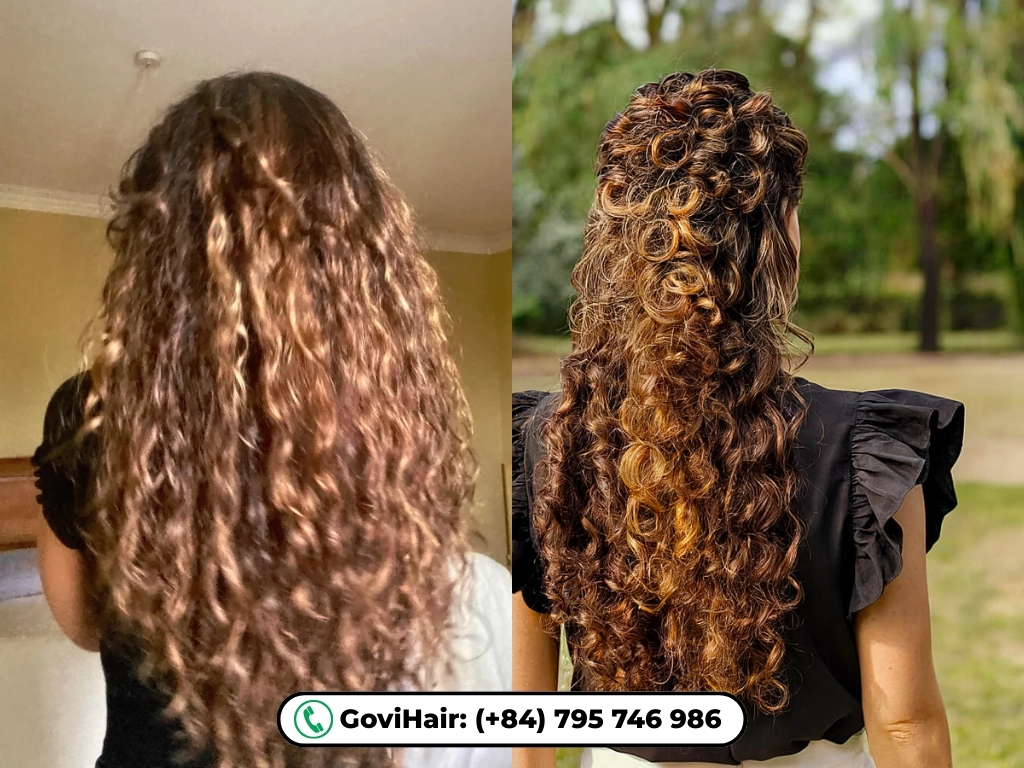 Voluminous curly 21 inch hair