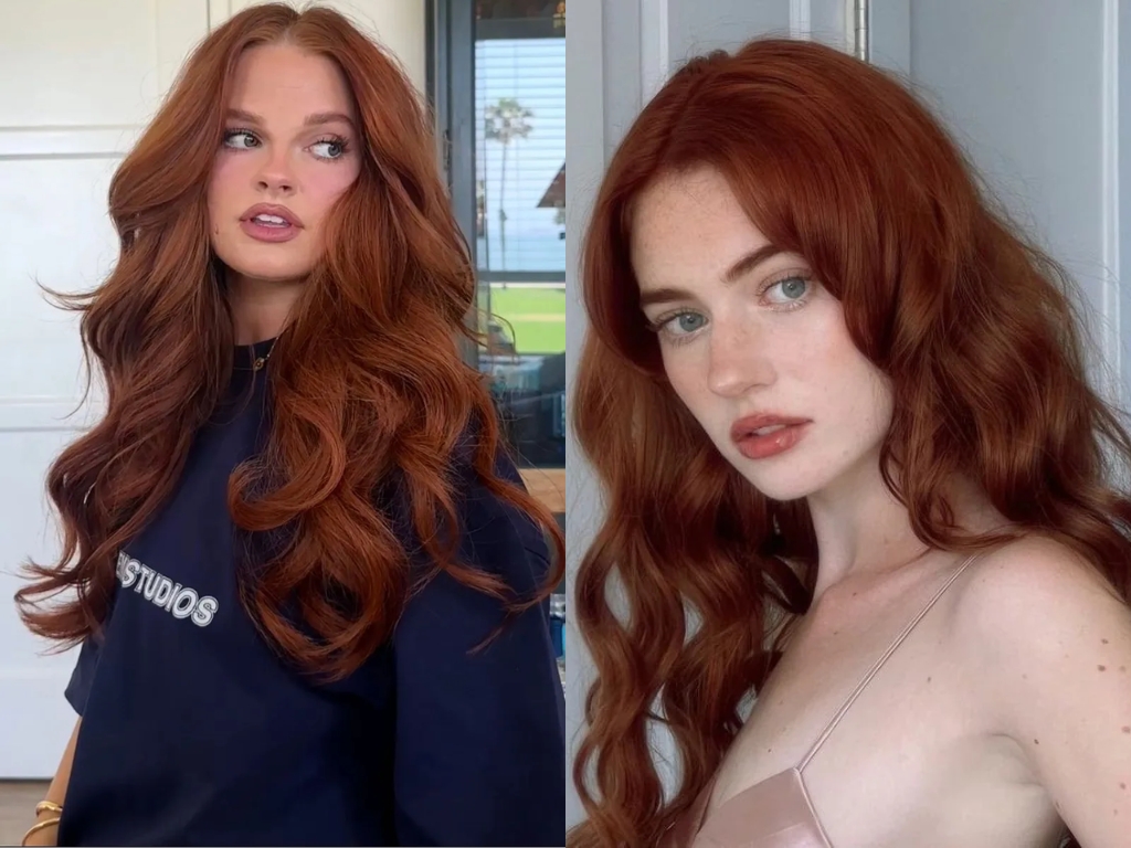Dark ginger hair color inspired by Annabelle Hooper’s signature formula