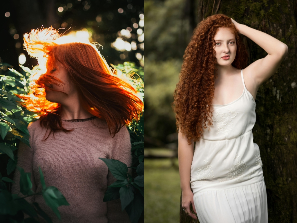 Trendy dark ginger hair colors are golden dark ginger, or dark ginger beer.