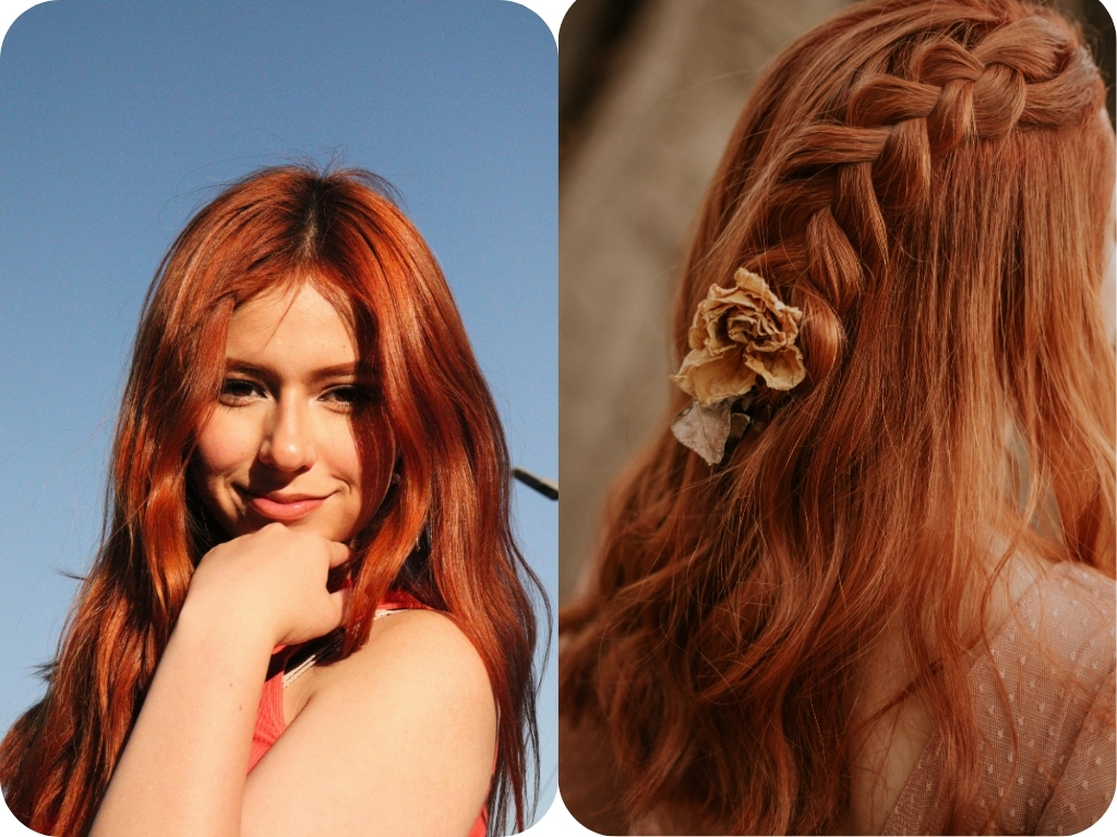 Copper hair color sits between red and gold.