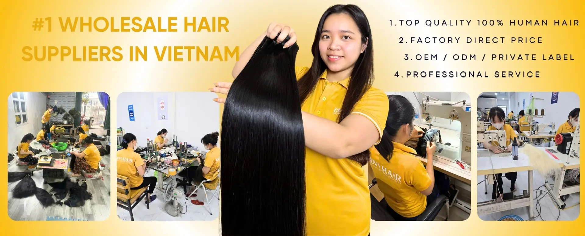 #1 WHOLESALE HAIR SUPPLIERS IN VIETNAM