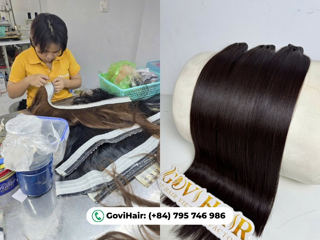 Final QC ensures Vietnamese hair bundles meet strict standards