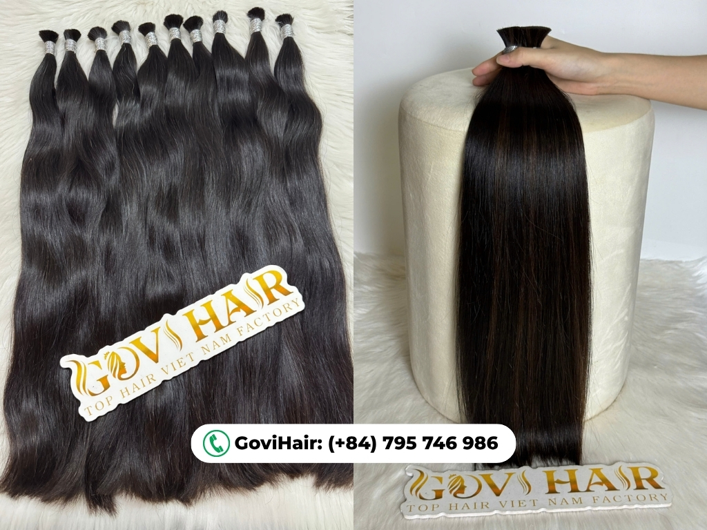 The Ultimate Guide to Vietnamese Hair Quality: Secrets to Premium Extensions 4 Raw bulk hair is 100% unprocessed human hair with intact cuticles