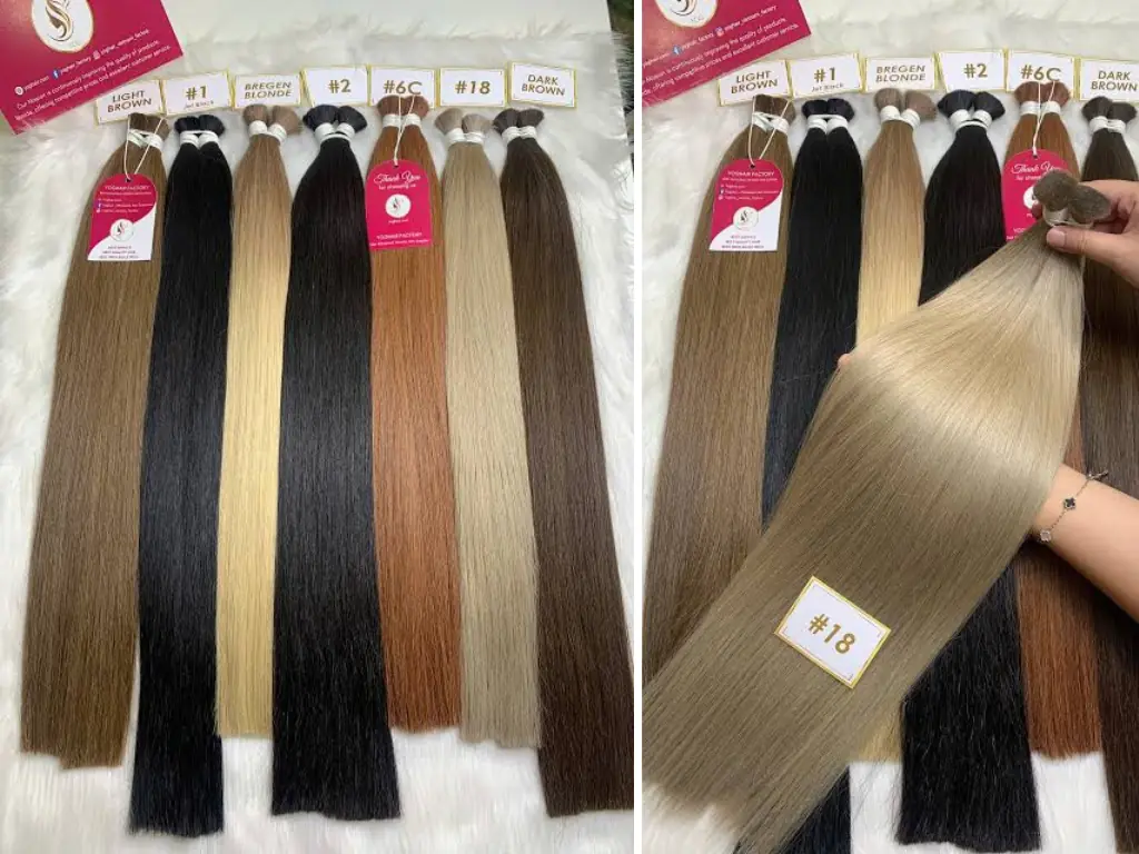 Yoghair fashion color bundles Vietnamese factory