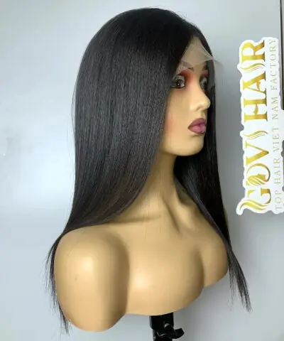 16 inch full lace wig side on stand