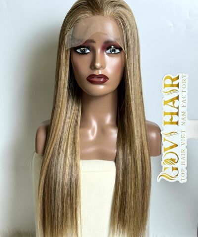 5x5 Closure Wig Swiss HD Lace 20 Inch #20 Silky Straight Human Hair 5 5x5 closure wig swiss hd lace front