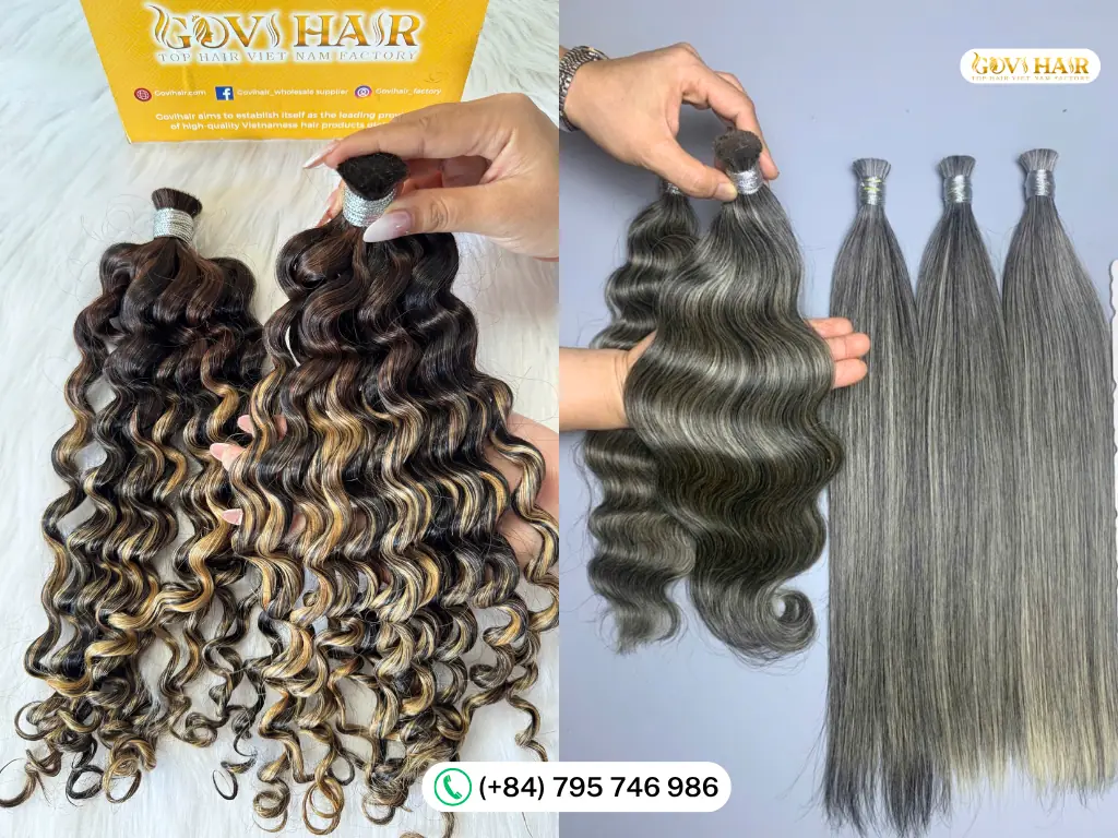 Govihair wholesale bulk hair colors and textures