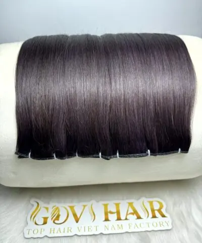 Genius Weft Wholesale 16 Inch #33 Color Bone Straight Human Hair 5 Genius weft wholesale #33 colour on roller