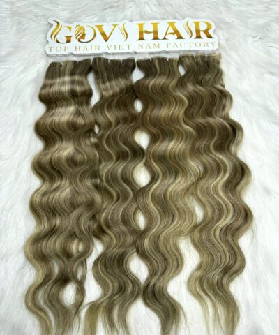 Genius Wefts Hair Extensions 22 Inch Natural Wave Mix Piano Color 7 Genius wefts hair extensions 22 inch mix piano