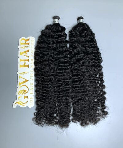 Burmese curly braiding hair two bulk bundles