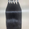 Raw Vietnamese bulk hair, straight, natural black 1B, 24 inch, Double Drawn