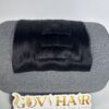 Raw Vietnamese clip in hair extensions, bone straight, natural black 1B, 16 inch, Super Double Drawn