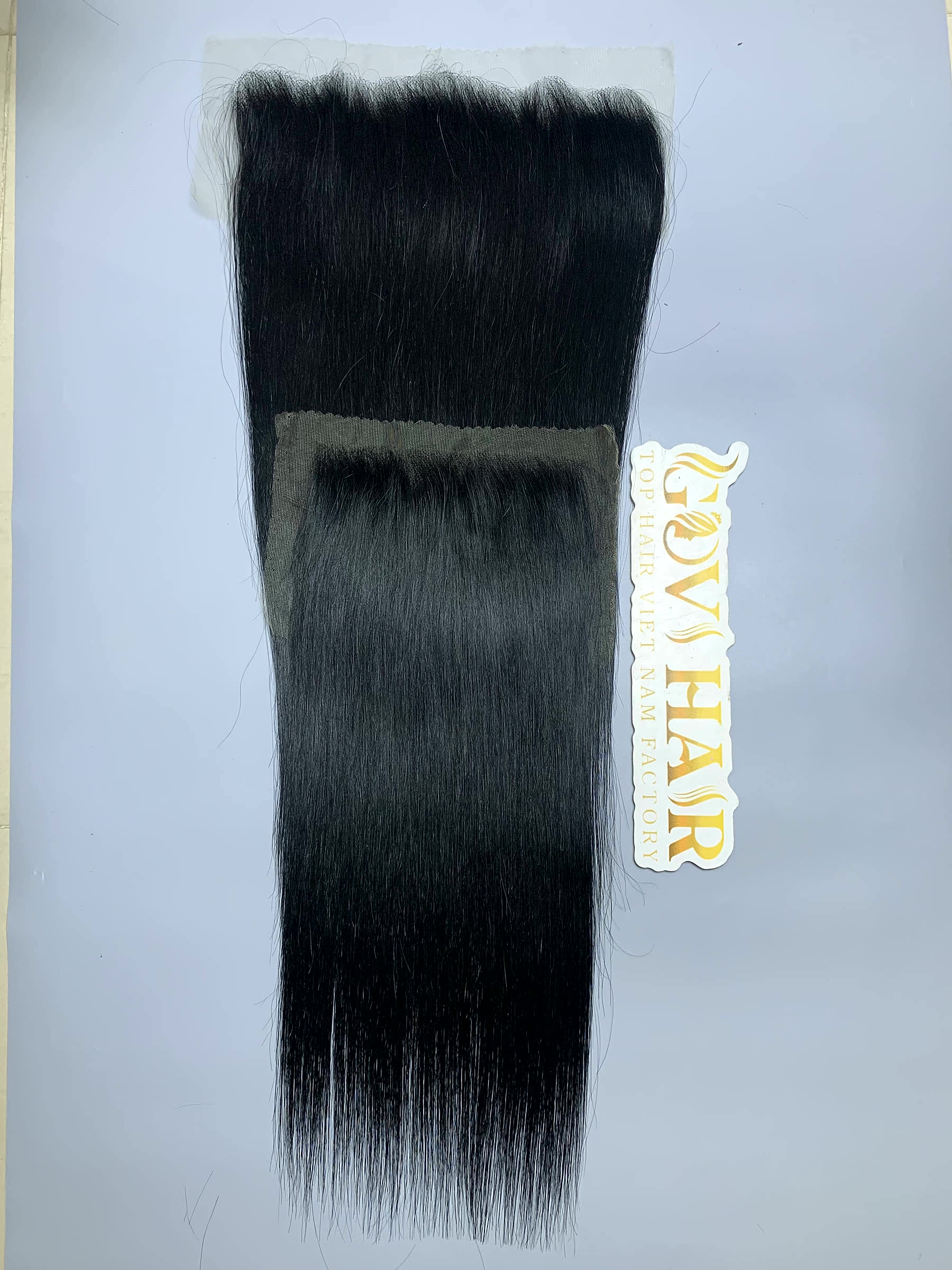 20 Inch Raw Hair Lace Frontal 13x4 Bone Straight HD Lace Wholesale 2 raw hair lace frontal 13x4 close up view 2