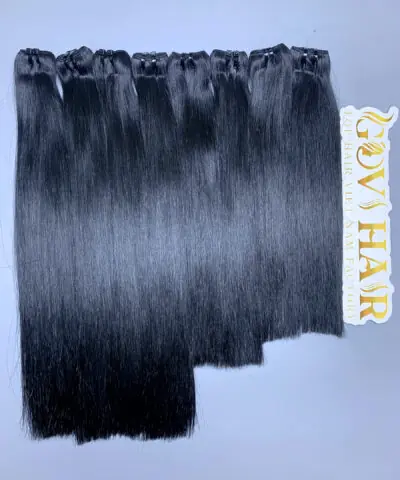 14 16 20 Inch Raw Human Hair Bundles Bone Straight Super Premium Wholesale 5 Super Premium raw hair bundles close up view 3
