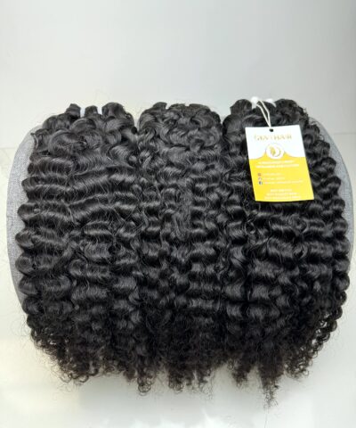 24 Inch Raw Burmese Curly Hair Bundles Double Drawn Wholesale 5 Raw Burmese curly hair bundles with label