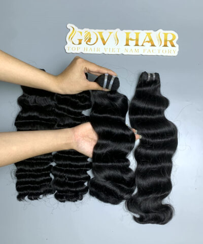 raw hair bundles with deep curly and natural wave close up view 6