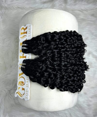 20 Inch Pixie Curly Hair Bundles Super Double Drawn Raw Wholesale 7 Pixie curly hair bundles 20 inch on stand