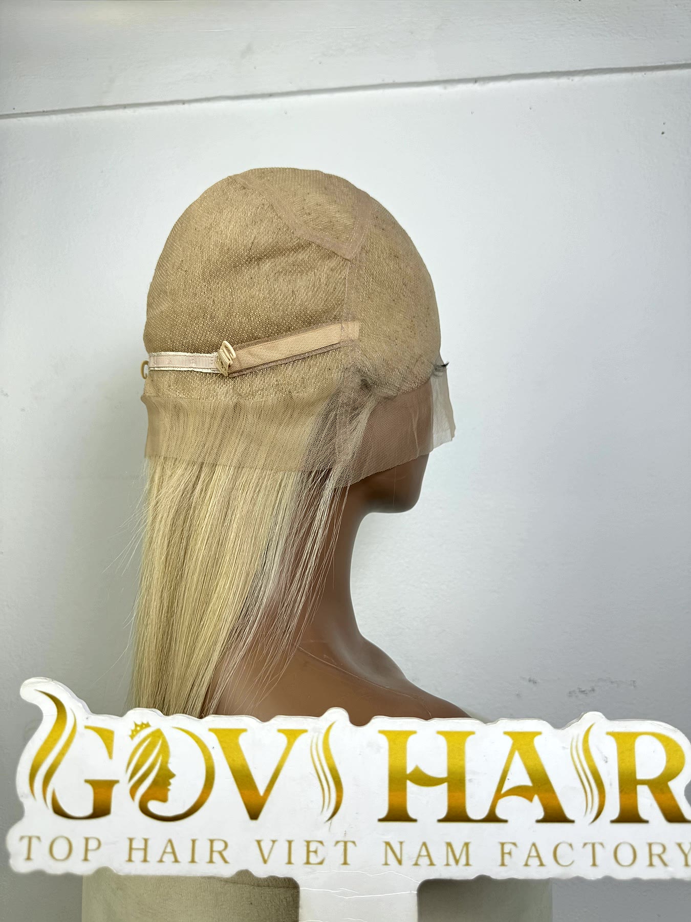 Short Blonde Full Lace Wig 14 Inch Straight Human Hair 180% Density 4 Blonde full lace wig cap and lace