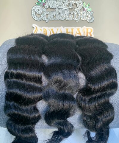 Wavy K tip extensions full length bundles