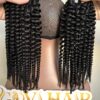 24 Inch Spring Curl Hair Extensions #1B Virgin Weft Double Drawn 11 24 inch spring curl hair extensions hand held